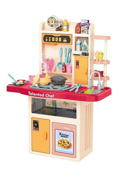 Toybox مجموعة أدوات مطبخ صندوق الألعاب للأطفال - مجموعة ألعاب طبخ كبيرة