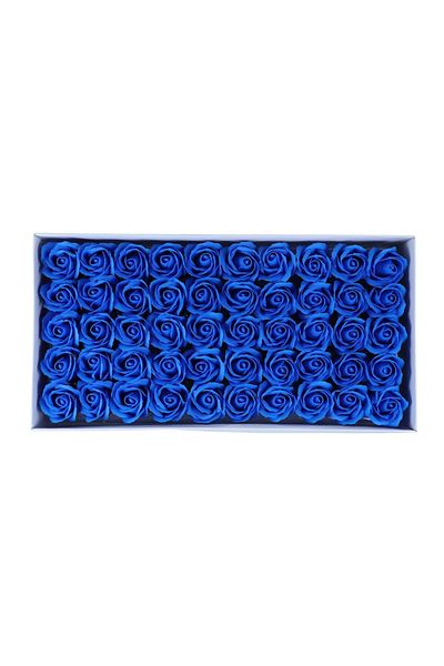 LOVE Săpun parfumat cu trandafiri, 50 buc - Albastru deschis
