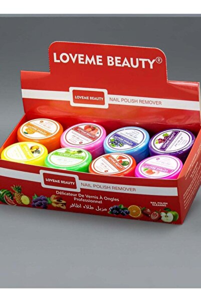 LOVEME BEAUTY مزيل طلاء أظافر متعدد الألوان، 8 قطع
