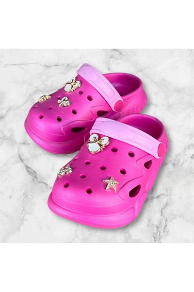 AkınalBella Girl Child Soft Sole Stone Orthopedic Closed Front Beach Pool Daily Slippers Sandals