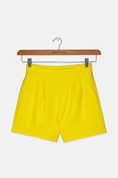 Fun & Fun Kid Girls Solid Basic Shorts, Yellow