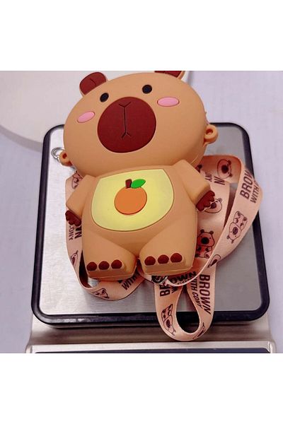şengül takı evi Capybara Capybara Silicone Bag Cute Sweet Handle Bag for Children 10X13Cm