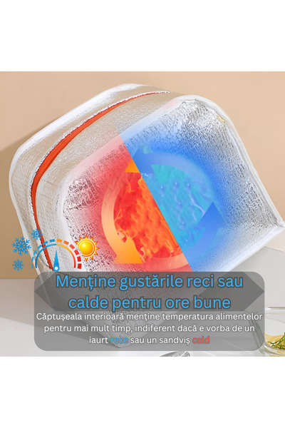 Tim Cooler Bag, Cartoon Pattern, Portable for Kids, Oxford Canvas, 22x14x19 cm,