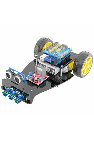 Prtp-Prototip Elektronik & Hobi Arduino İçin Uyumlu 2WD Follower Çizgi İzleyen Araba