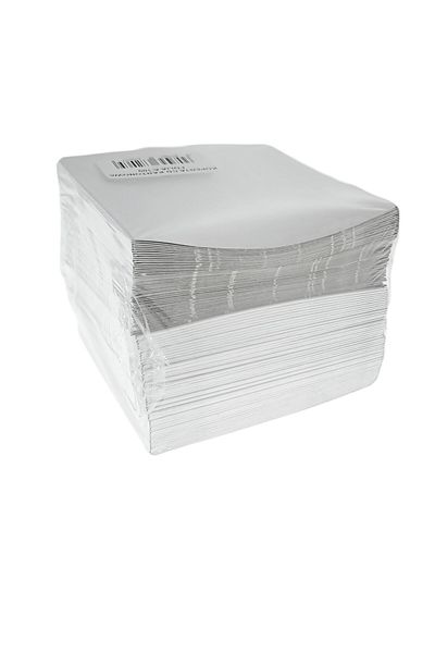 Omega Set 100 plicuri protectie CD/DVD/Blu-Ray, din carton, personalizabile, fara clapeta, Omega 67207