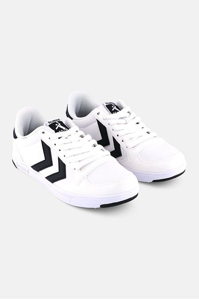 hummel Kids Boy Stadil Light Canvas Lace Up Outdoor Shoes, White