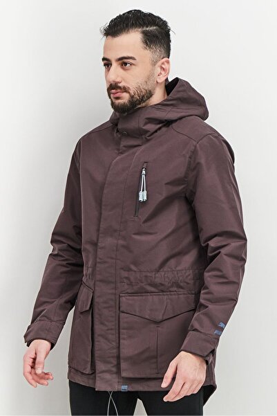 Puma Men Performance Fit Long Sleeve Windbreaker Jacket, Brown