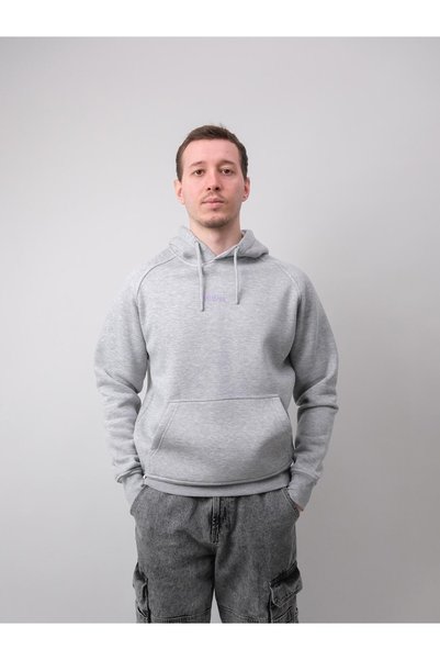 Jordanred Offday, Gri Melaj Kapüşonlu Sweatshirt