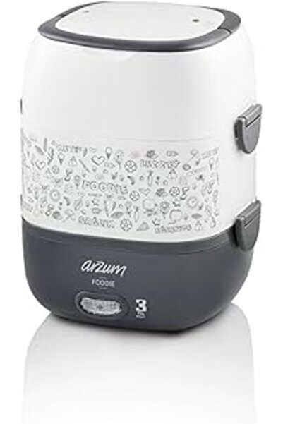 NETWORK ART Arzum Ar1073 Foodie Moder Sefer Tası, Elektrikli, 1.65 Lt, 270 W, Paslamaz Çelik, Beyaz