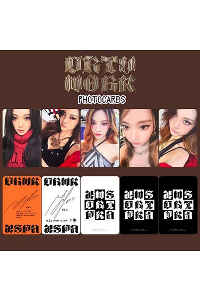 Kpop Dünyasi Aespa Ningning''Dirty Work'' Photocards Set