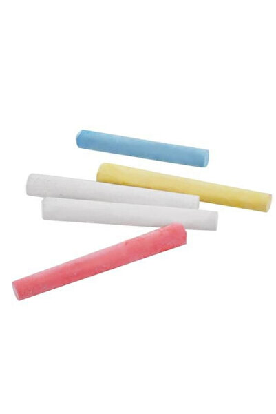 ideal STORE idealSTORE Black Chalkboard with Self-Adhesive Chalk, For Writing and Drawing, Includes White Chalk and