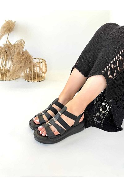 Saks Gardrop Accessories Strappy Women's Sandals White Skin