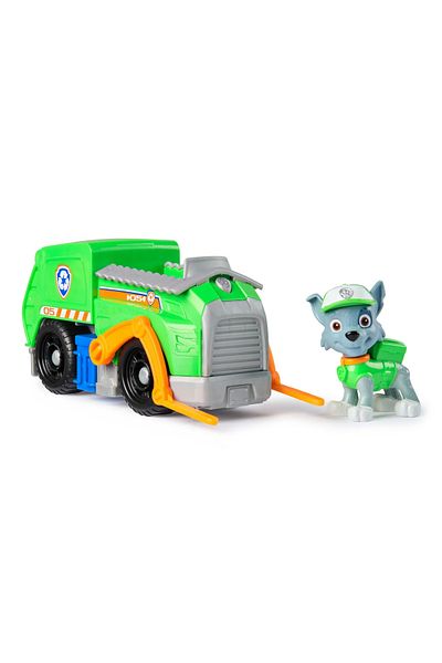 PATRULA CATELUSILOR BASIC VEHICLE SET RECYCLING TRUCK AND ROCKY FIGURE
