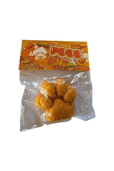 victiny Labuta Pisica squishy moale FOOD VICTINY, portocaliu