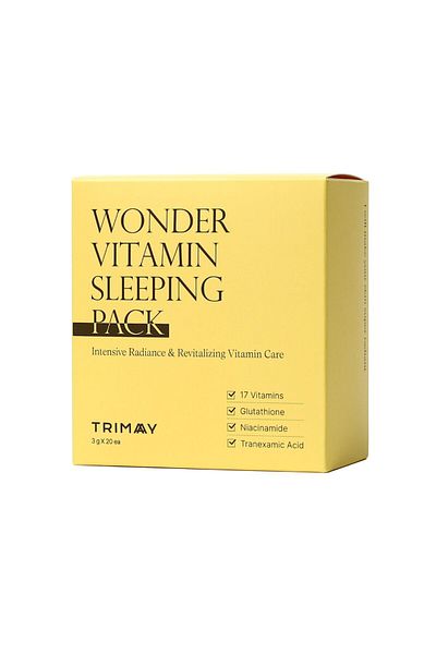 TRIMAY Night mask pack for brightness and revitalization, Wonder Vitamin, Trimay, 3 g x 20 pcs