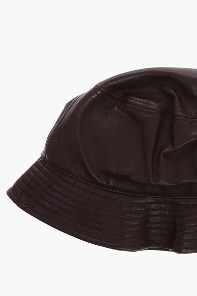 STAND STUDIO Solid Color Faux Leather Vida Bucket Hat