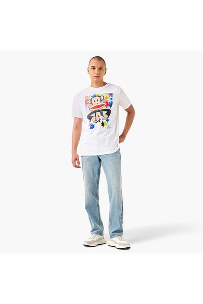 SP Characters Paul Frank Print Crew Neck T-shirt