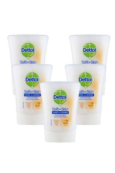Dettol Dettol No Touch Honey Unisex Antibacterial Liquid Soap Refill - Set 5x250ml