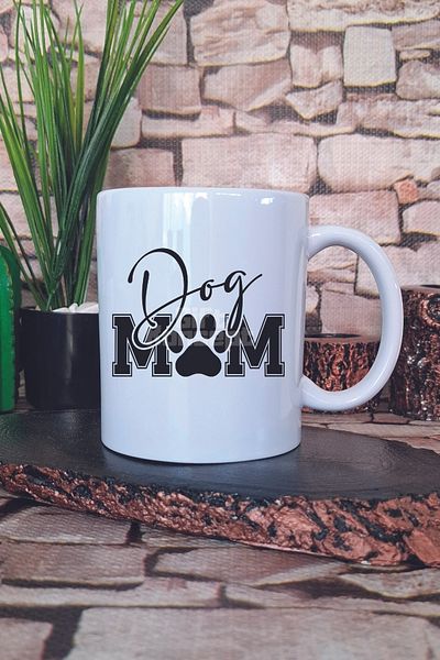 giftkonsept Dog Mom Printed Dog Mom Dog Lover Gift Printed Tea Coffee Presentation Mug Cup