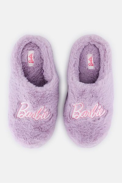 Barbie Women Barbie Slip On Bedroom Slippers, Purple