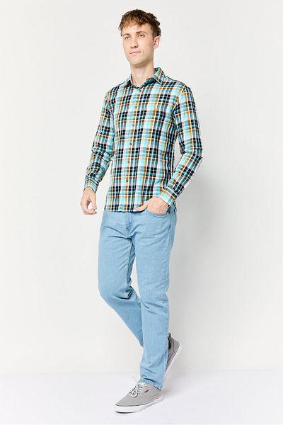 La Martina Men Tailored Fit Checkered Long Sleeves Casual Shirt, Multicolor