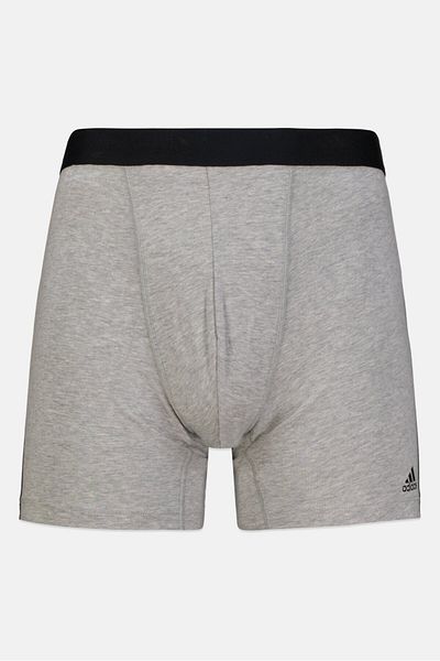adidas Men 3Pcs Brand Logo Boxer Brief, Multicolor