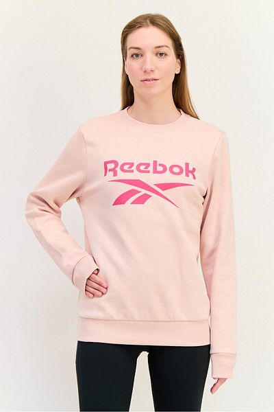 Reebok Women Sportswear Fit Long Sleeve Outdoor Sweatshirt, Pink