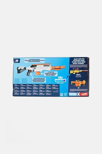 Nerf Fortnite IR Motorized Dart Blasting Replica, White Combo