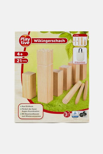Playtive Junior 21 Pieces Kubb Vikings Games