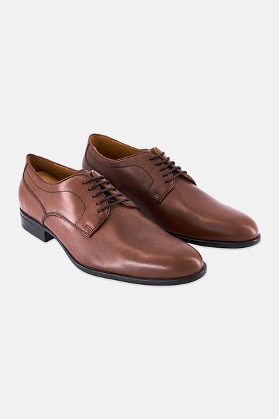 Geox Men U Iacopo C Lace Up Formal Shoes, Brown