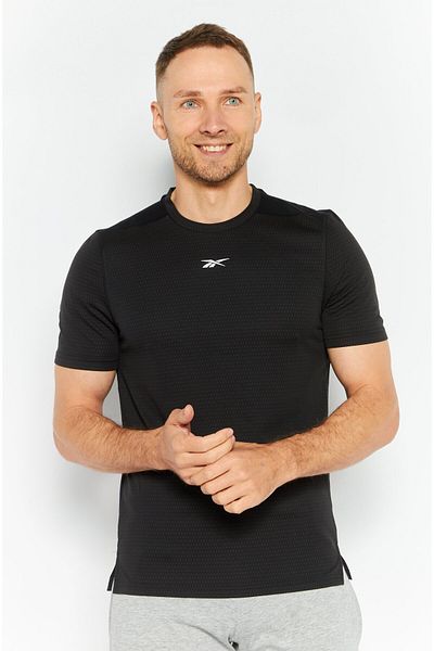Reebok Men Sportswear Fit Short Sleeves Training T-Shirt, Black