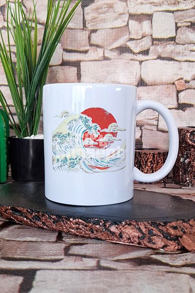 giftkonsept Japanese Art 2 Modern Printed Japanese Art Anime Manga Gift Printed Tea Coffee Presentation Mug Cup