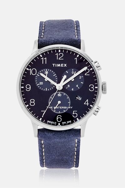 Timex Men Waterbury TW2T71300 Chronograph Analog Watch 40mm, Blue