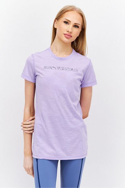 Puma Women Sportswear Fit Short sleeve Running T-Shirt, Lavender
