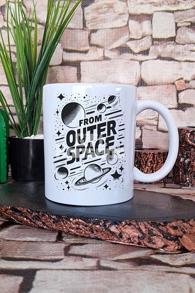 giftkonsept From Outer Space Printed Mysterious Creature from Outer Space Gift Printed Mug