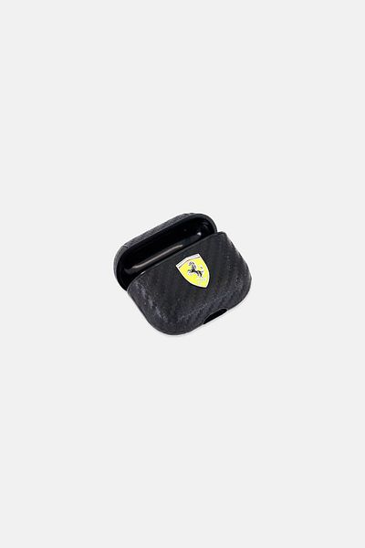 Scuderia Ferrari Brand Logo Compatible Airpods 3 Case, Black
