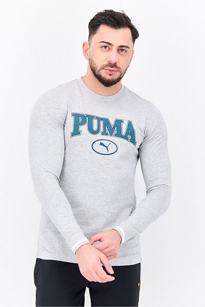Puma Men Sportswear Fit Long Sleeve Training T-Shirt, Grey