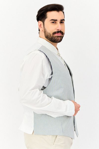 Ralph Lauren Men Classic Fit Stripped Waist Coat, Multicolor