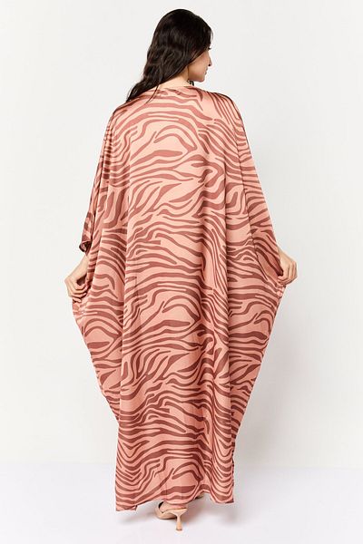 Kathy Ireland Women Animal Print Kaftan Dress, Multicolor