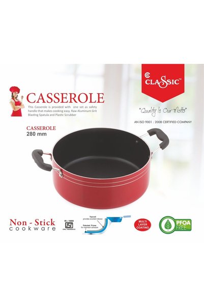 CLASSİC CLASSIC NON STICK CASSEROLE 24CM WITH LID