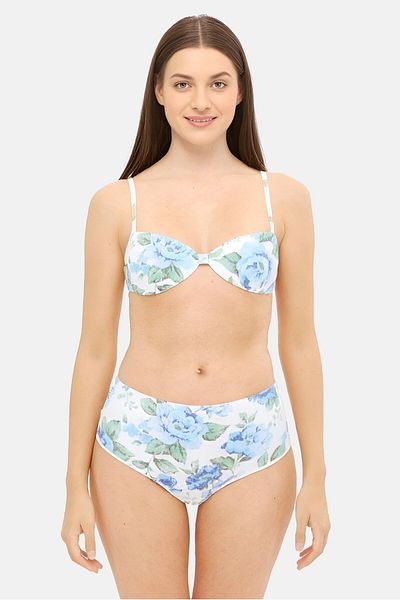aerie Women High Rise Floral Print Bikini Bottom, Multicolor