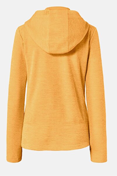 Tchibo Women Long Sleeve Hooded Sweatshirt, Heathered Saffron Yellow