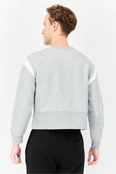 Giordano G-Motion Men Sportswear Fit Long Sleeve Outdoor Sweatshirt, Grey