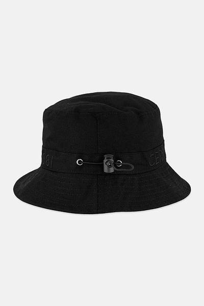 Cerruti 1881 Men Embroidered Logo Bucket Cap, Black