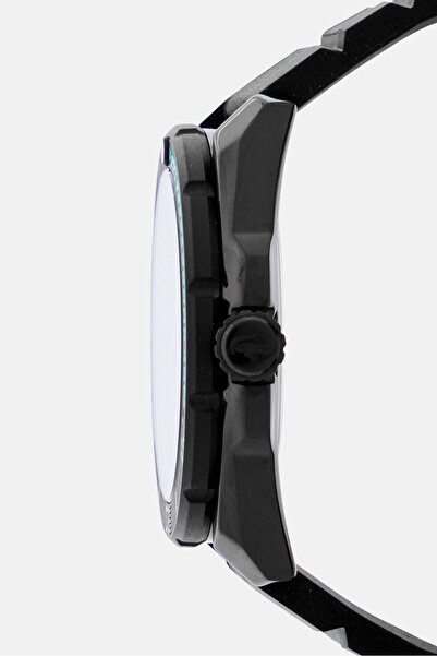 Lacoste Men 2011284 Silicone Analog Watch 35 mm, Black