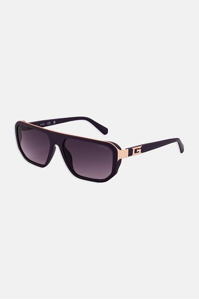 Guess Men GU0012482A59 Square UV Rays Protection Sunglasses, Purple
