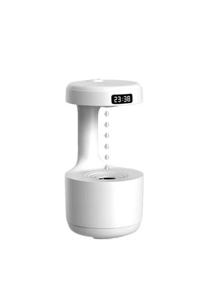 victiny Umidificator Antigravity VICTINY 600 ml, Alb, Umidificator de aer cu ultrasunete cu abur, Difuzor de arome,