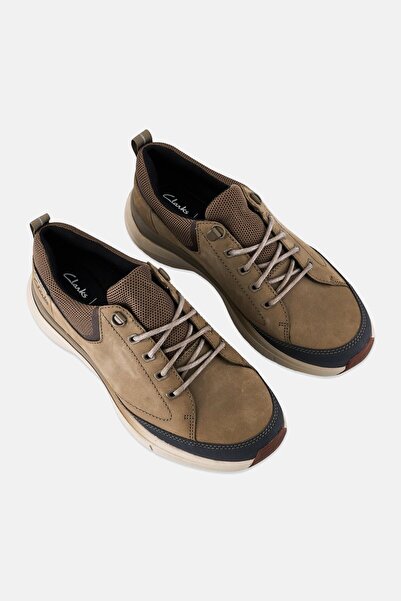 CLARKS Men Standard Wave 2,0 Vibe Lace Up Casual Shoes, Sage Green