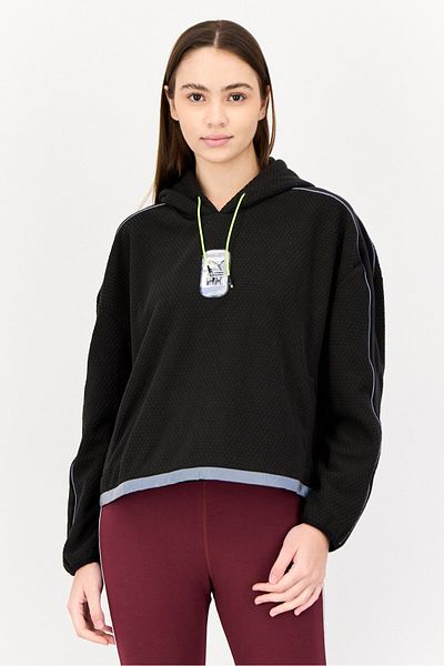 Puma Women Sportswear Fit Long Sleeve Hooded Sweatshirt, Black
