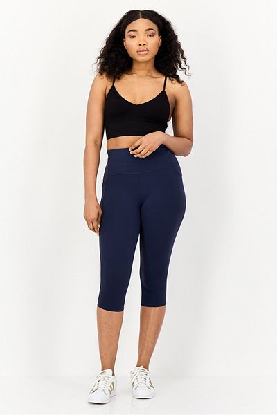 SKECHERS Women Sportswear Fit Outdoor Capri Leggings , Navy